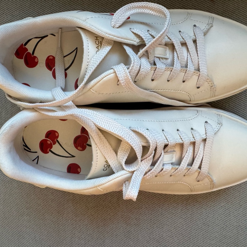 Coach High Line Sneaker With Cherry Print 9.5 B European size 40 - Picture 4 of 14